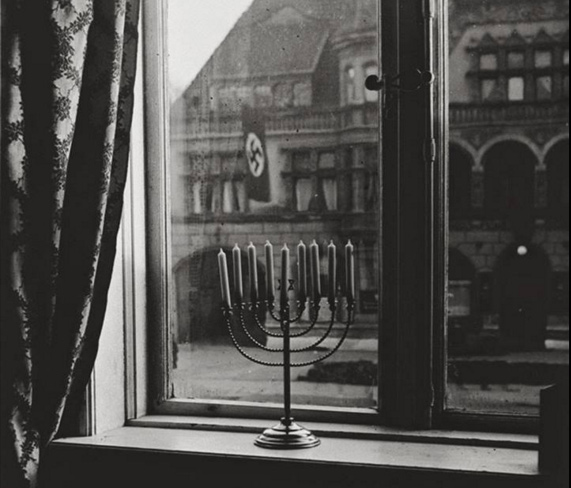 Photo of the Day: The Menorah and the Nazi Flag