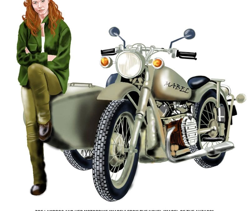 New Illustration by Lucia Nobrega: Zoe and Her Motorcycle Mabel